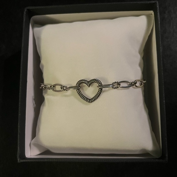 James Avery changeable heart charm bracelet in sterling - Picture 3 of 5